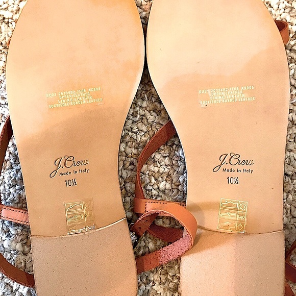 JCREW Genuine Leather Size 10.5 Made in Italy BRAND NEW - Picture 2 of 4